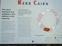 Informational plaque at Balnuaran of Clava on Kerb Cairn